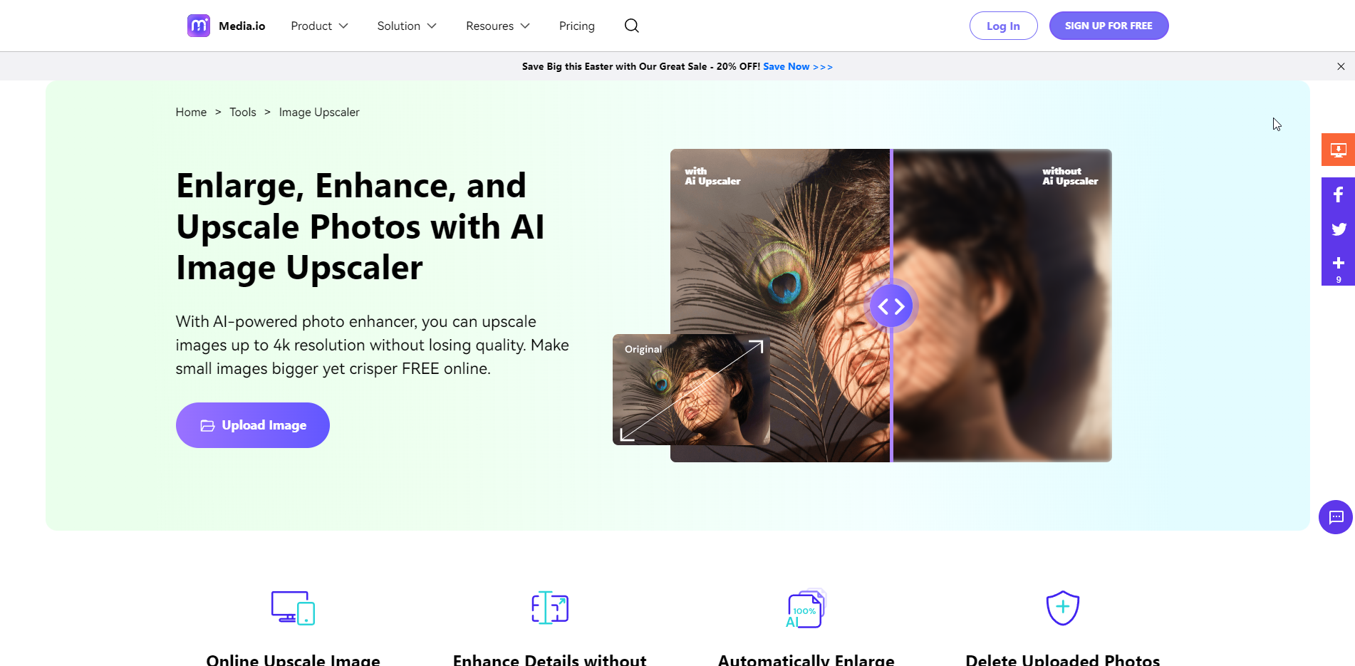 Media AI Image Upscaler