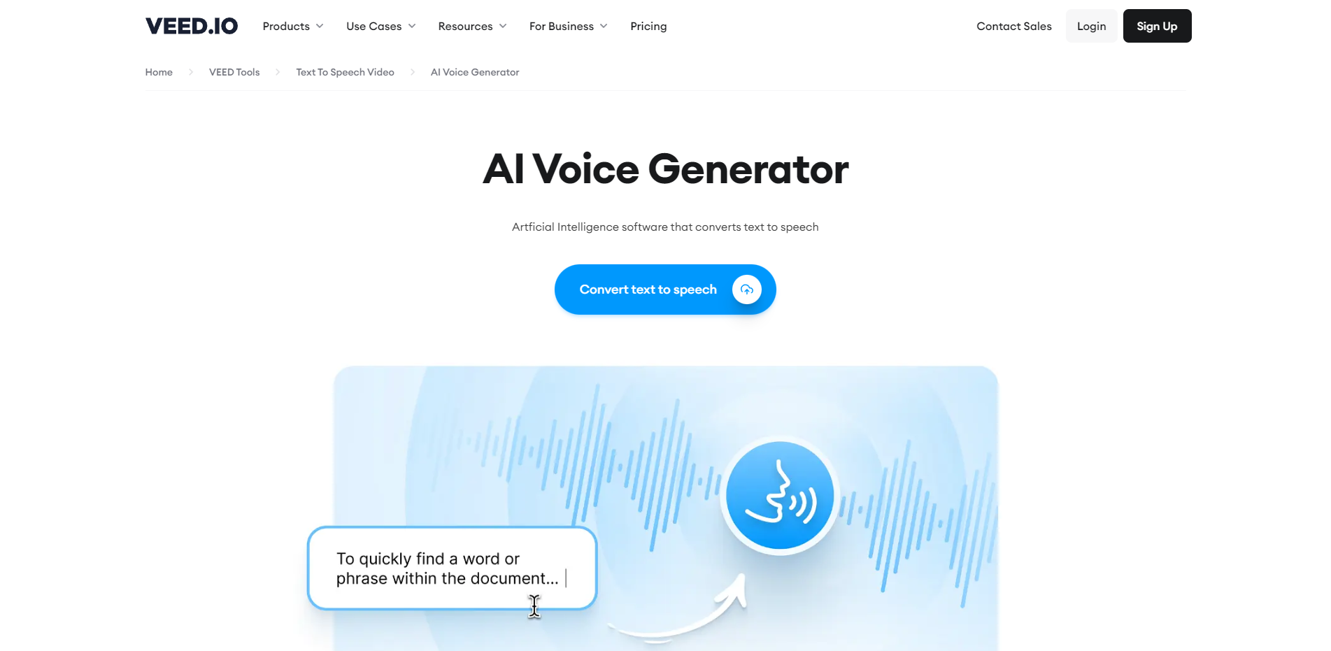 Veed Al Voice Generator