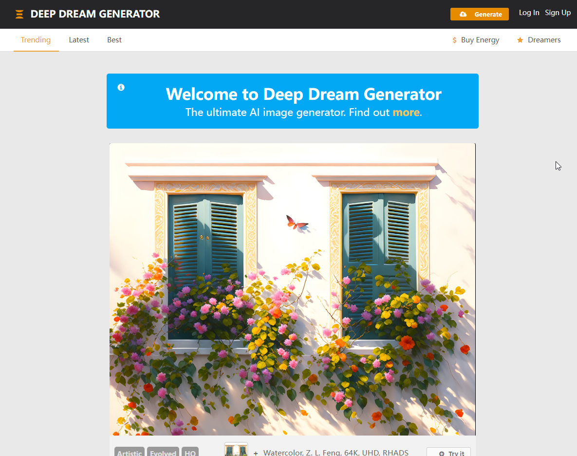Deep Dream Generator