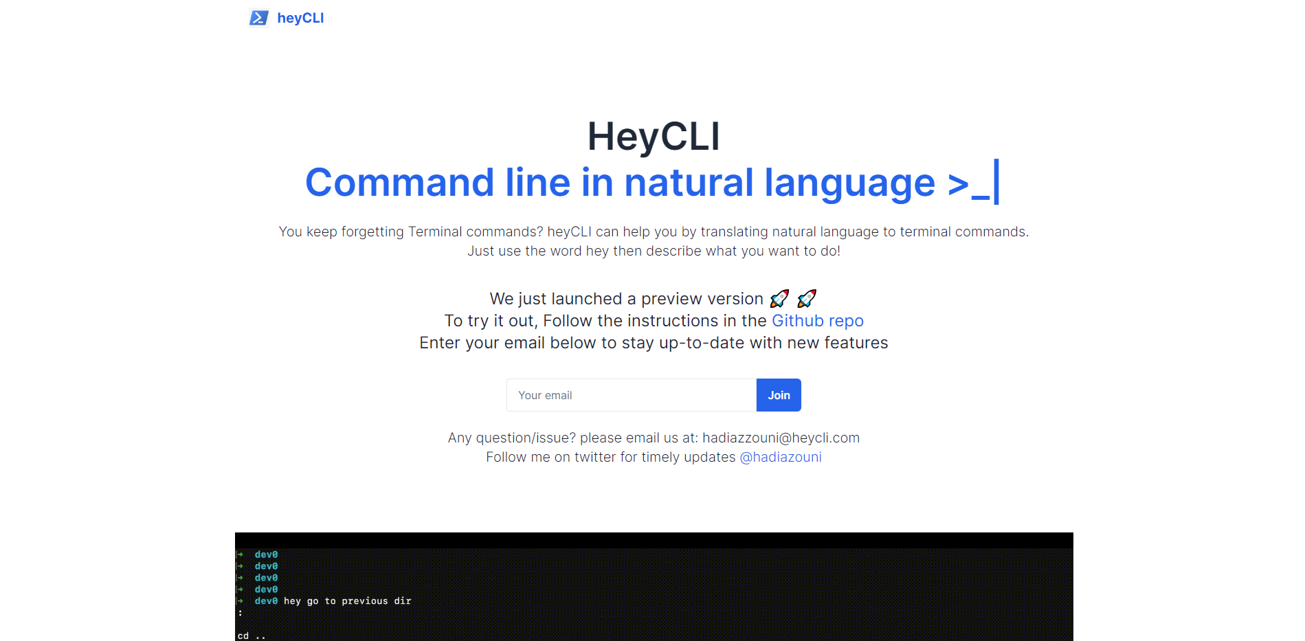 HeyCLI