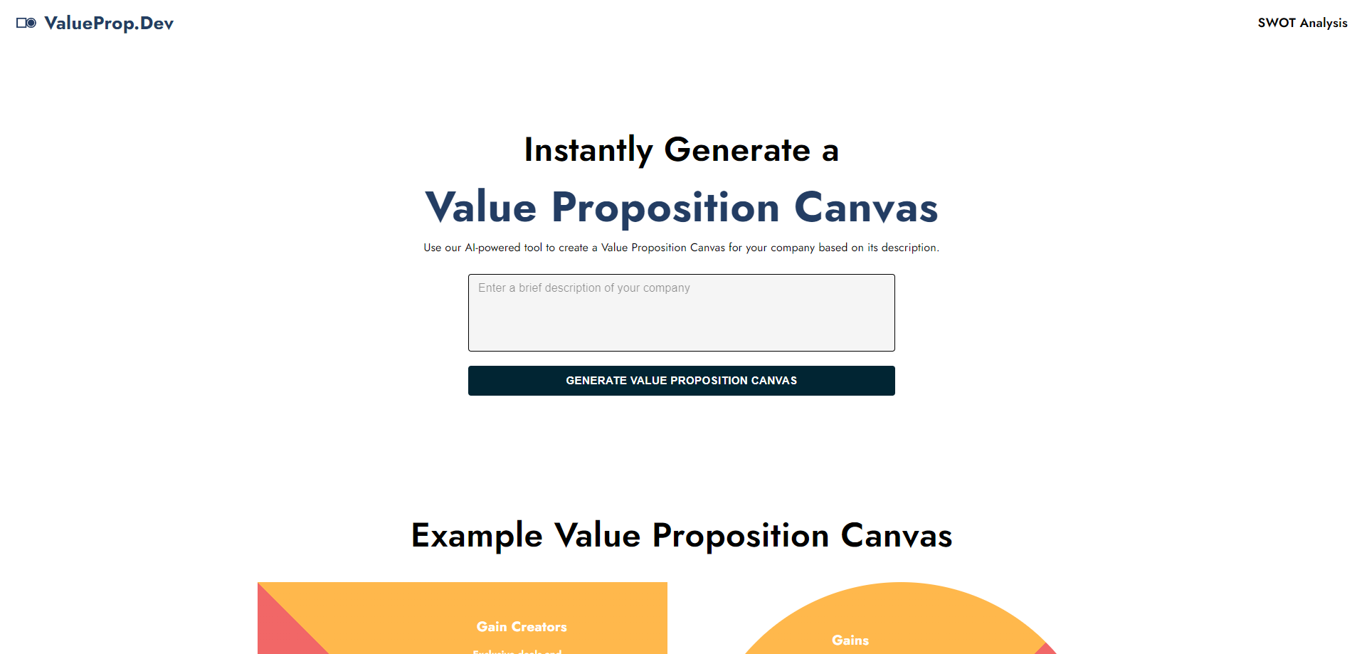 Value Prop Canvas