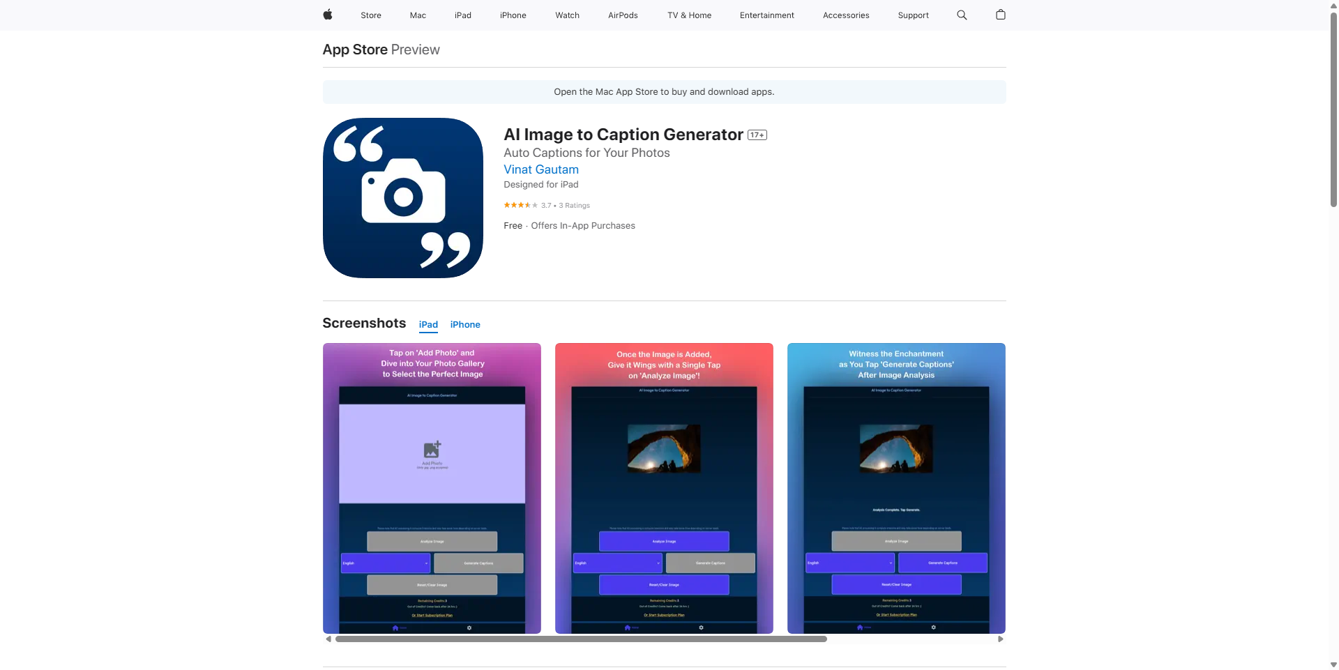 AI Image to Caption Generator