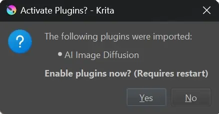 Krita 的生成式 AI中文版插件krita_ai_diffusion-1.29.0