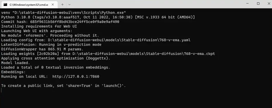 stable-diffusion-webui 安装