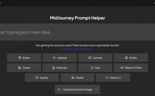 MidJourney Prompt Helper