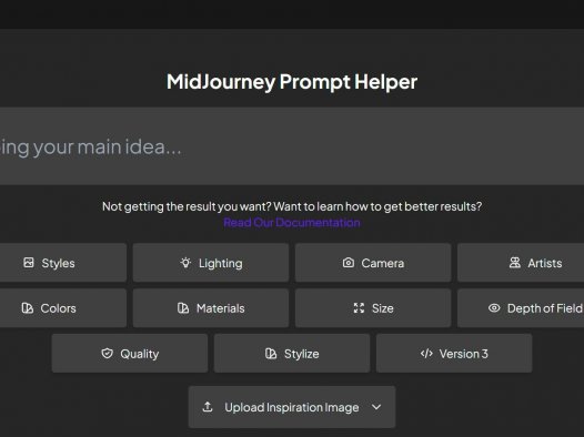 MidJourney Prompt Helper
