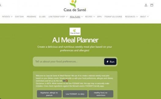 AI Meal Planner