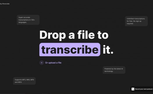 AI Transcription by Riverside