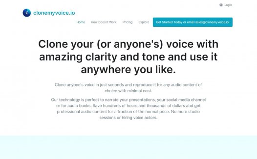 Clonemyvoice.io