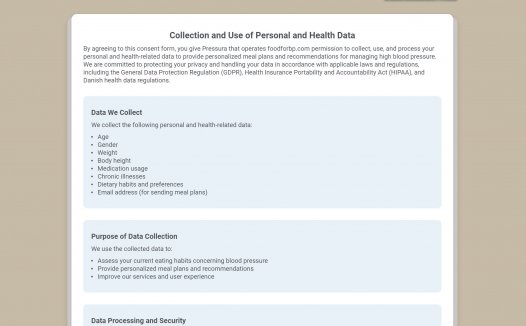 Food for Blood Pressure