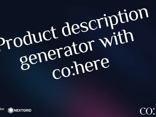 Cohere 教程:使用 Cohere 构建产品描述生成器 API