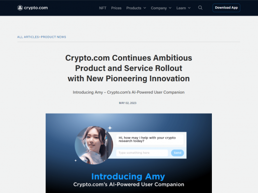 Amy by Crypto.com