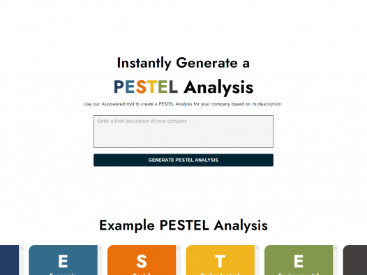 Pestel Analysis
