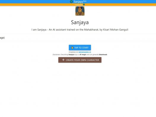 Sanjaya chatbot