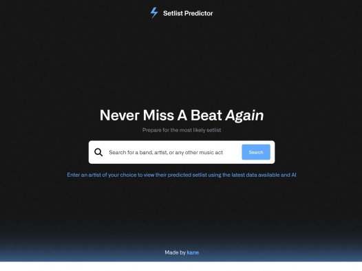 Setlist Predictor