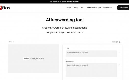AI Keywording Tool