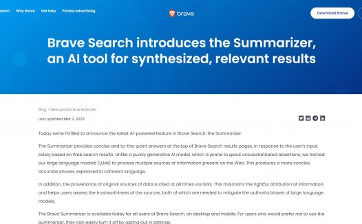 Brave Search Summarizer