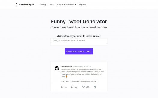 Funny Tweet Generator