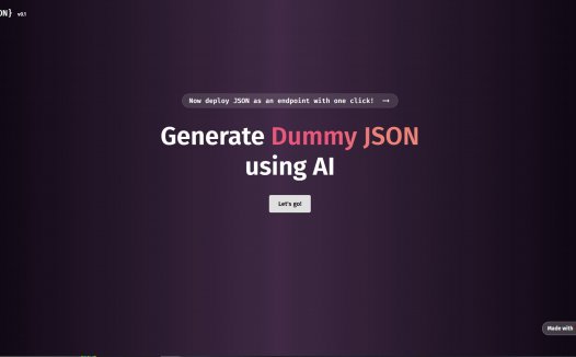 Generate JSON
