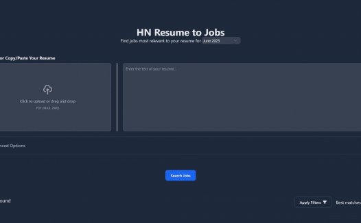 HN Resume to Jobs