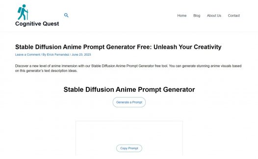 Stable Diffussion Anime Prompter