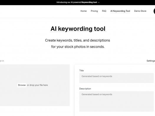 AI Keywording Tool