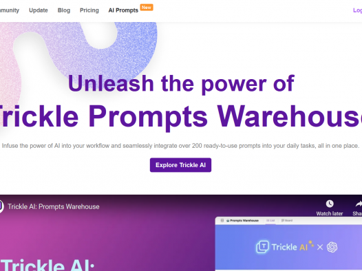 Trickle AI: Prompts Warehouse