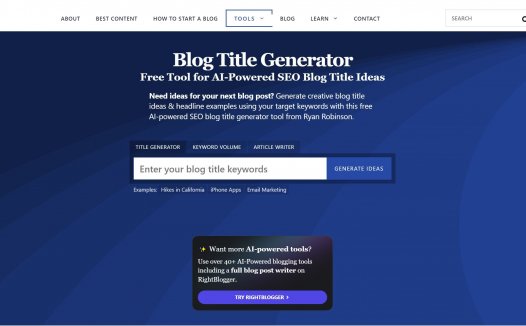 Blog Title Generator