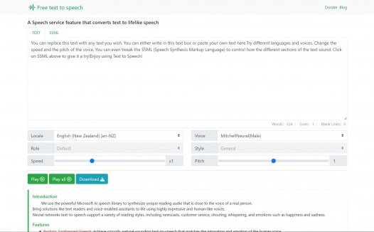 Free Text To Speech Online