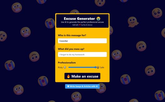 The Excuse Generator