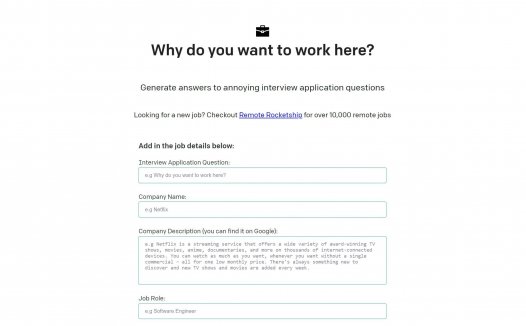 Why do you want to work here?