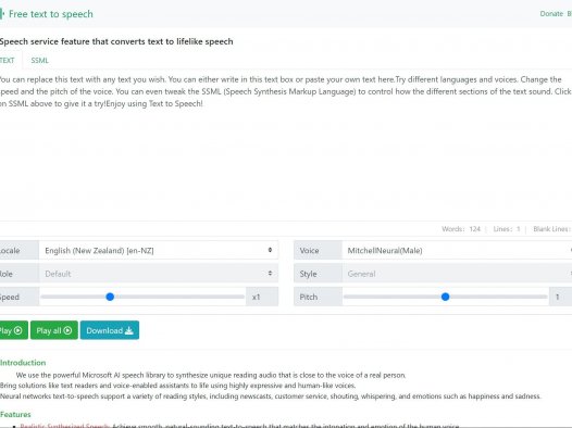 Free Text To Speech Online