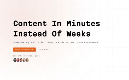 Chapterize.ai