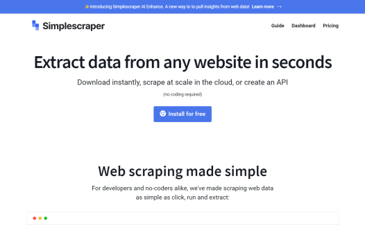 Simplescraper