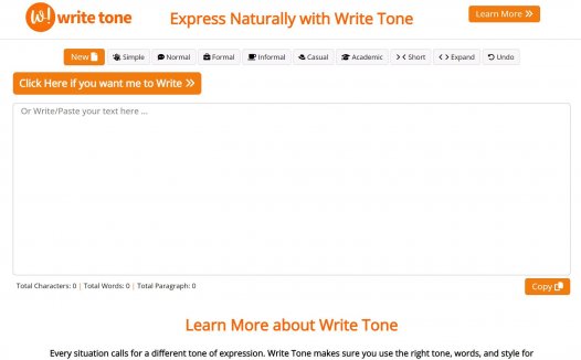 Write Tone