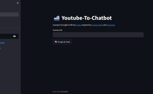 YouTube to Chatbot