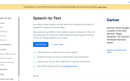 Google Cloud Speech to Text