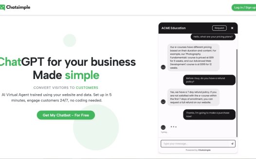 Chatsimple – AI chatbot