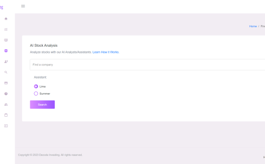 Decode Investing Stock Analysis