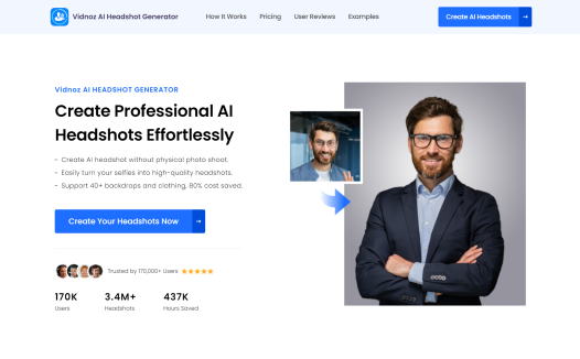 Vidnoz Headshot Generator