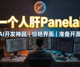 Panelai 官网原型图出炉：一行代码私有化部署 + 资源市场 + MCP智能体全景预览