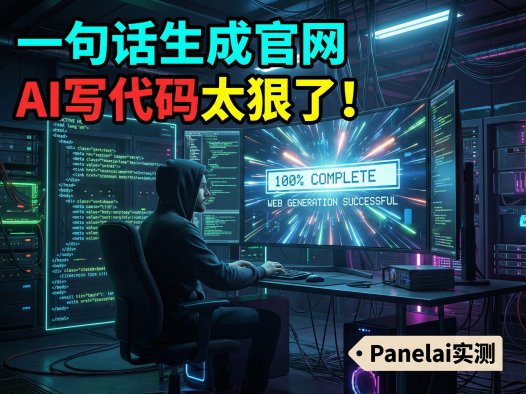 一句话搞定！2025跨年之夜，我用 AI 在一分钟内构建了 Panelai 官方网站（附 HTML 源码分享）