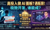 AI开发外包成本揭秘:熊哥PanelAI投资近百万,5万块你能开发出AI算力调度系统吗?开发经验深度拆解