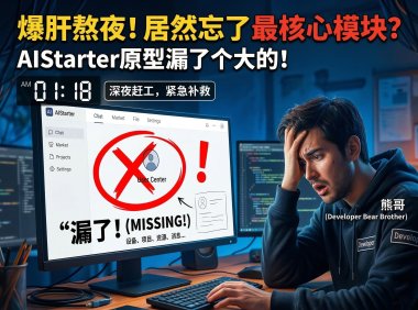 AIStarter新版开发进度曝光！Panelai API已打通 + 个人中心原型设计启动，旧版499元永久订阅最后窗口（新版即将999元）