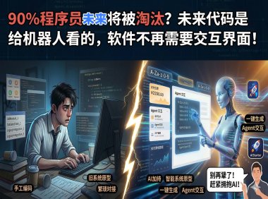 AI真的要淘汰90%程序员？熊哥用AIStarter新旧原型对比实锤：未来软件是给Agent看的，API为主，拥抱AIStarter/Panelai自救