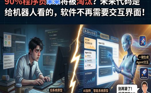 AI真的要淘汰90%程序员？熊哥用AIStarter新旧原型对比实锤：未来软件是给Agent看的，API为主，拥抱AIStarter/Panelai自救