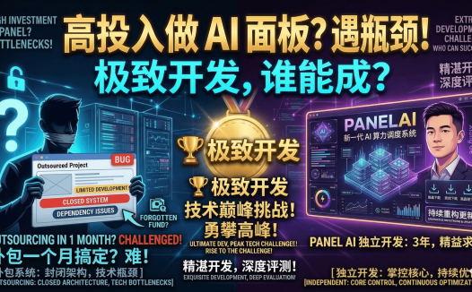 AI开发外包成本揭秘：熊哥PanelAI投资近百万，5万块你能开发出AI算力调度系统吗？开发经验深度拆解