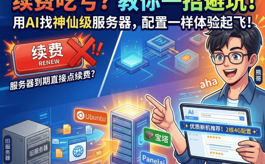 云服务器续费太贵？用大模型一键比价，199元拿下2核4G主机+宝塔面板部署迁移全攻略