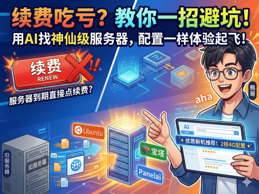 云服务器续费太贵？用大模型一键比价，199元拿下2核4G主机+宝塔面板部署迁移全攻略