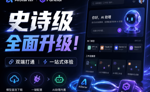 AIStarter 史诗级升级即将到来！熊哥坚持两年：PanelAI 9月正式版上线后，AIStarter 一两个月内重构完成，早享受永久订阅